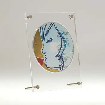 

LUGUNU CD Display Holder Frame Acrylic Frame Stand CD / DVD Table Type