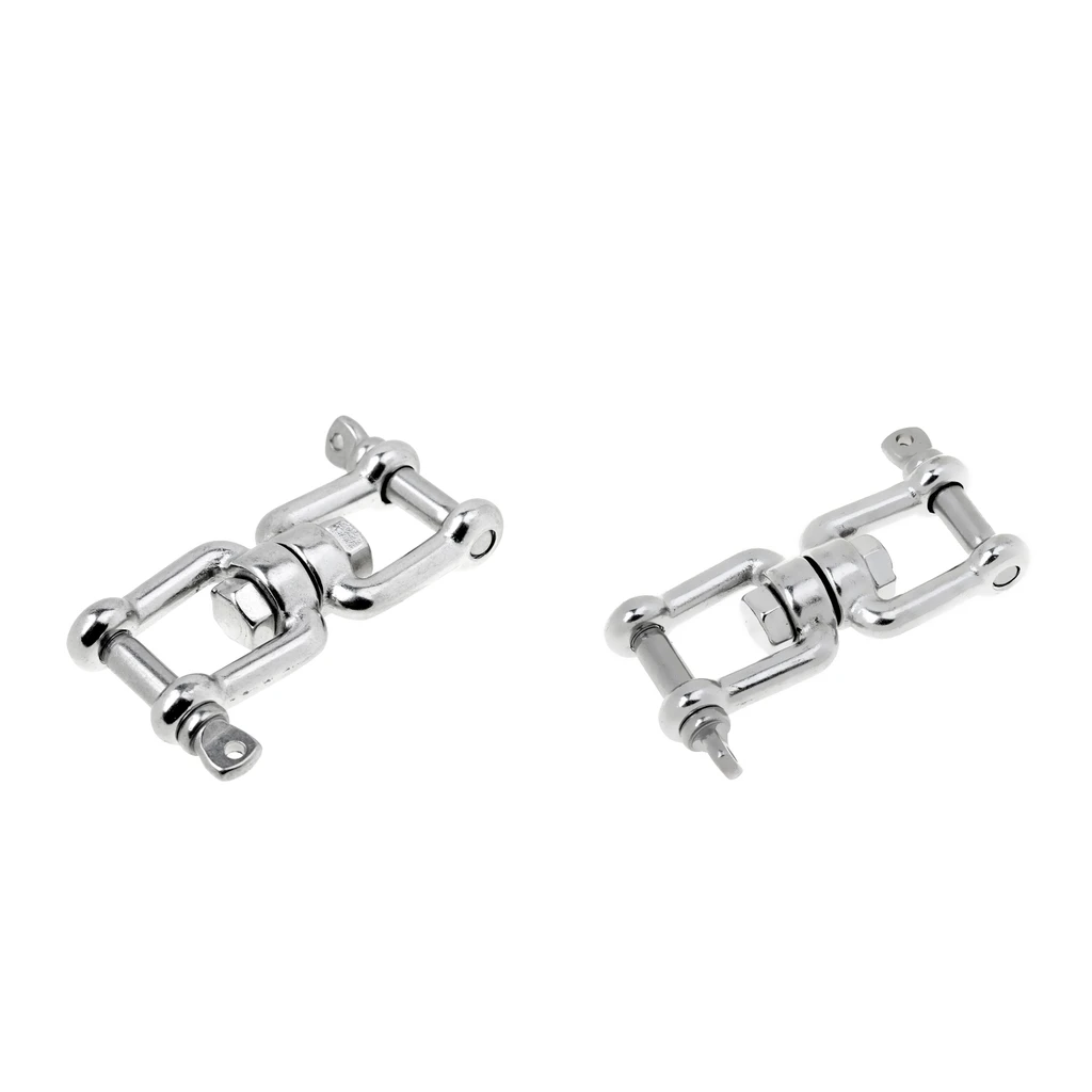 2PCS Polished 304 Stainless Steel Boat Anchor Connector Swivel Jaw - Jaw 2PCS Polished 304 Stainless Steel Boat Anchor Connector Swivel Jaw - Jaw