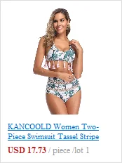 KANCOOLD 2019 Women Causal Swimsuit Sexy One-Piece High Waist Striped Bathing Suit For Women Swimsuit Beachwear Bathing Suit 12