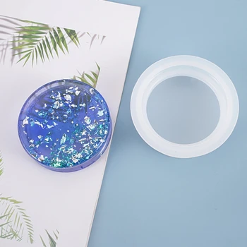

Crystal Epoxy Resin Mold Decorations Base Casting Silicone Mould DIY Crafts Jewelry Making Tools