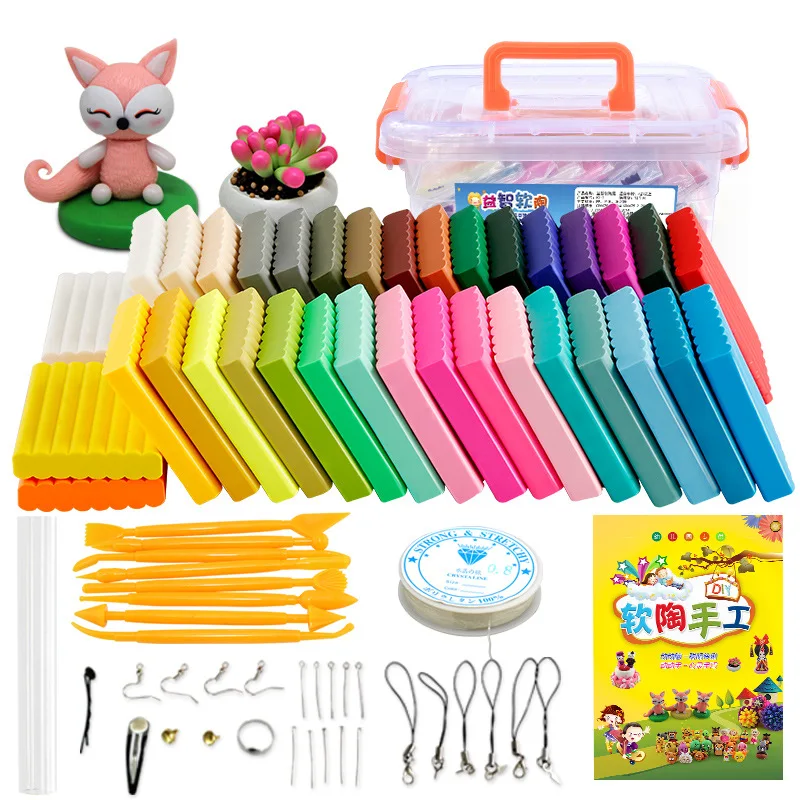 

Manufacturers Direct Selling Polymer Clay 50 Color 20 Grams Set Painted Pottery Clay Children Training DIY for Making Polymer Cl