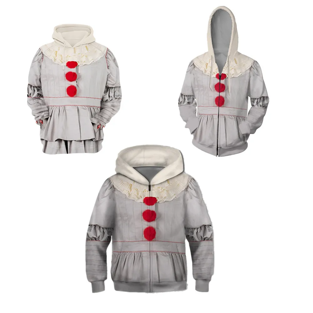 Костюм на Хэллоуин Pennywise костюм клоуна для взрослых карнавальный вечерние