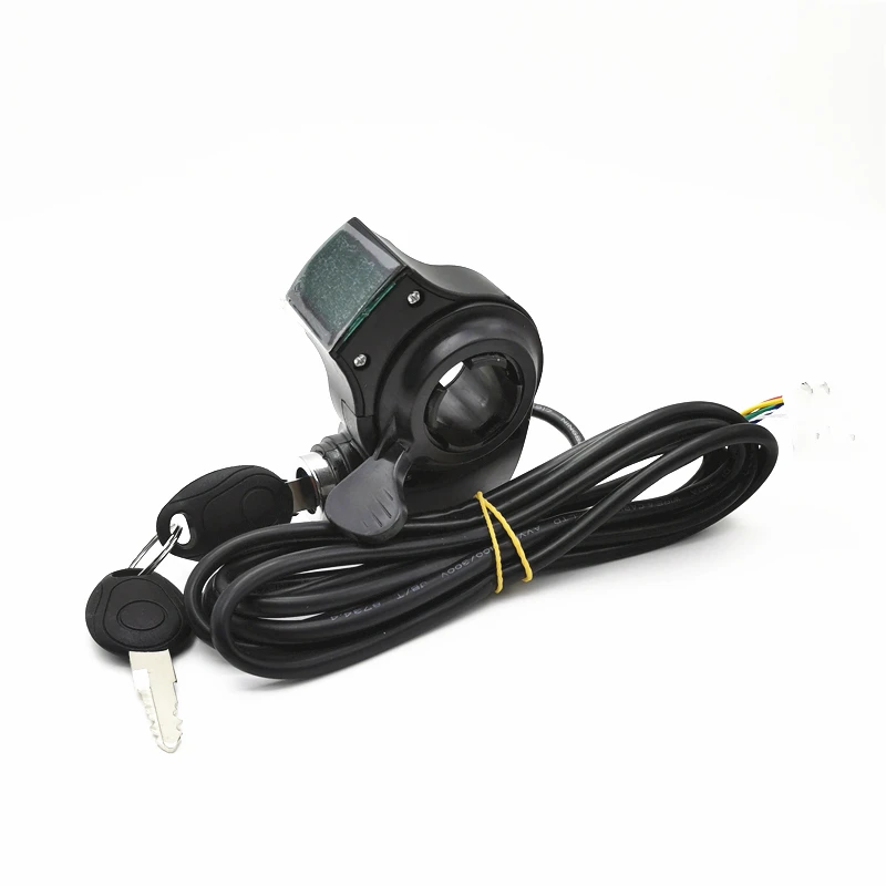36v//48v//60v//72v thumb throttle w//lcd digital battery voltage display for ebike
