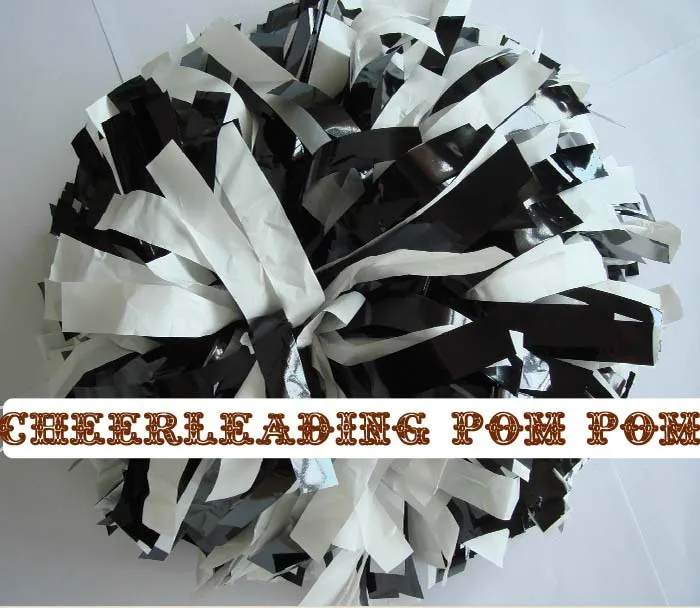 Cheerleader Pom Poms, 6 ", Color, Handmade,1 piece
