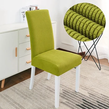 

1/4/6/8pcs Thick Material Stretch Chair Cover For Kitchen/Wedding Elastic Chair Covers Spandex Dining Room Chair Cover With Back