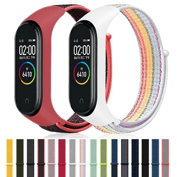 

Essidi 2020 Nylon Watch strap For Xiaomi Mi Band 3 4 Smart Bracelet Band Loop For Xiaomi Mi Band 3 4 Sports Replacement