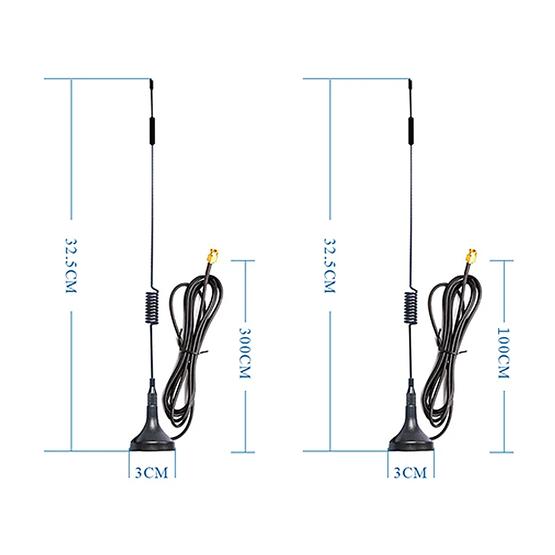 4G LTE Antenna with Magnetic Base for 3G GSM Wireless Module Omni Antennas SMA Male 1m 3