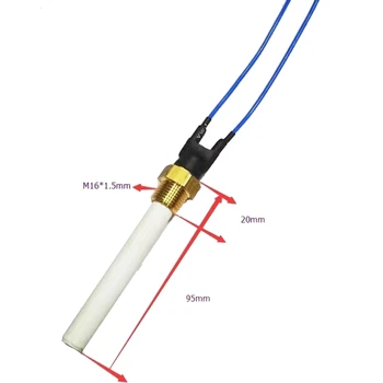 

220V 300W M16x1.5mm Ceramic Igniter Heating Plug for Biomass Wood Pellet Furnace 24BA