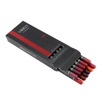 

HOT 12pcs/set Wood Makeup Matte Lip Pencil Waterproof Long-Lasting Matte Lip Contour Liner Pencil for Women Hot New