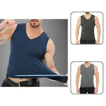 

Great Base Shirt Wear Resistant Anti-shrink Sleeveless Soft Plush Men Shirt Men Shirt Men Undershirt