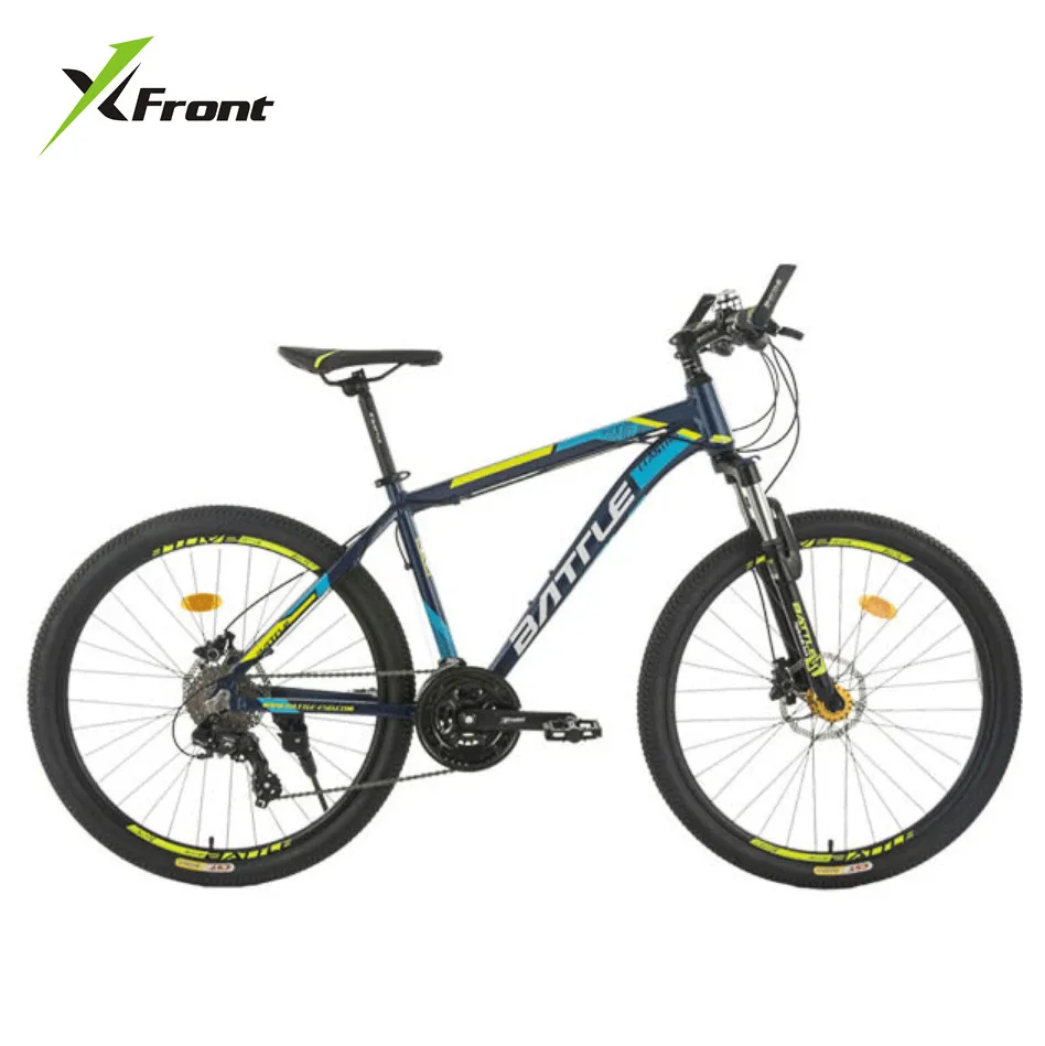 Discount New Brand Aluminum Alloy Frame 26*17 Mountain Bike Oil Disc Brake 27 Speed Lockable Suspension Fork Downhill Bicycle 0