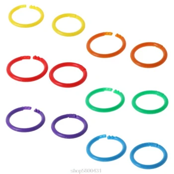 

20x Creative Plastic Circle Multi-Functional Loose Leaf Ring Binder Hoop For DIY Photo Scrapbook Album Book N16 20 Dropshipping