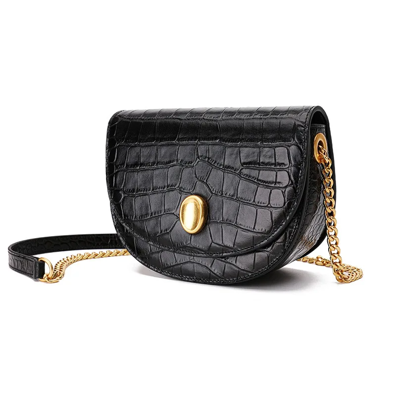 

Brand Designer Genuine Leather Women Shoulder Bags Alligator Small Women Leather Bag Mini Size Women Crossbody Messenger Bags