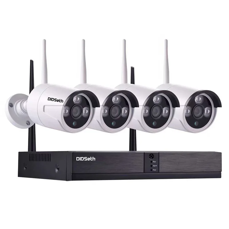 

DIDseth D6804NM + N4014HH - E x 4 960P 4 Channel NVR 2MP HD Wireless Network IP Camera Kit