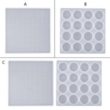 Jogo de xadrez feito à mão e tabuleiro de xadrez resina molde de fundição internacional damas brinquedo molde silicone resina cola epoxy artesanato