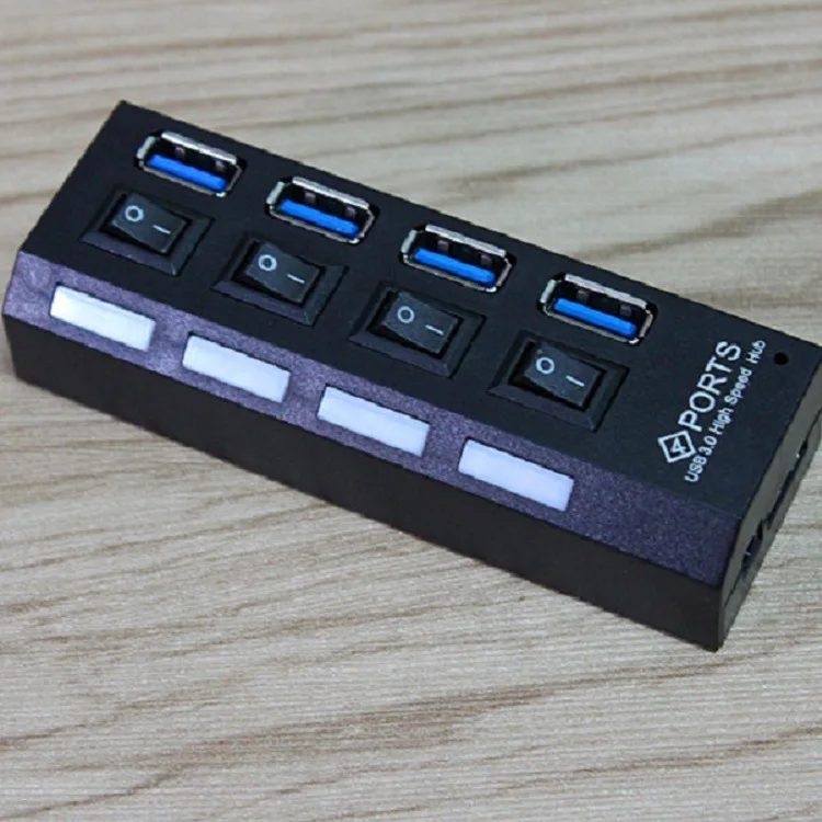 С выключателем с высоким уровнем Скорость usb-кабель Seperater 3,0 концентратор один перетаскивания четыре порта USB расширения концентратор USB 3. 0 ноутбук концентратор
