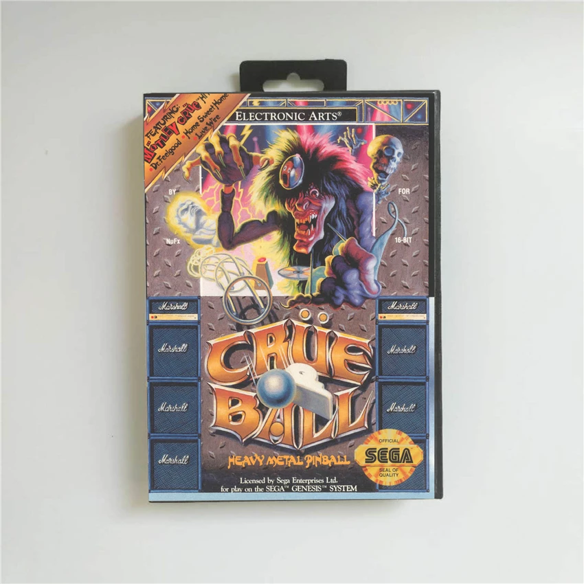 Шариковая Крышка США с розничной коробкой 16 бит MD игровая карта для Sega Megadrive Genesis