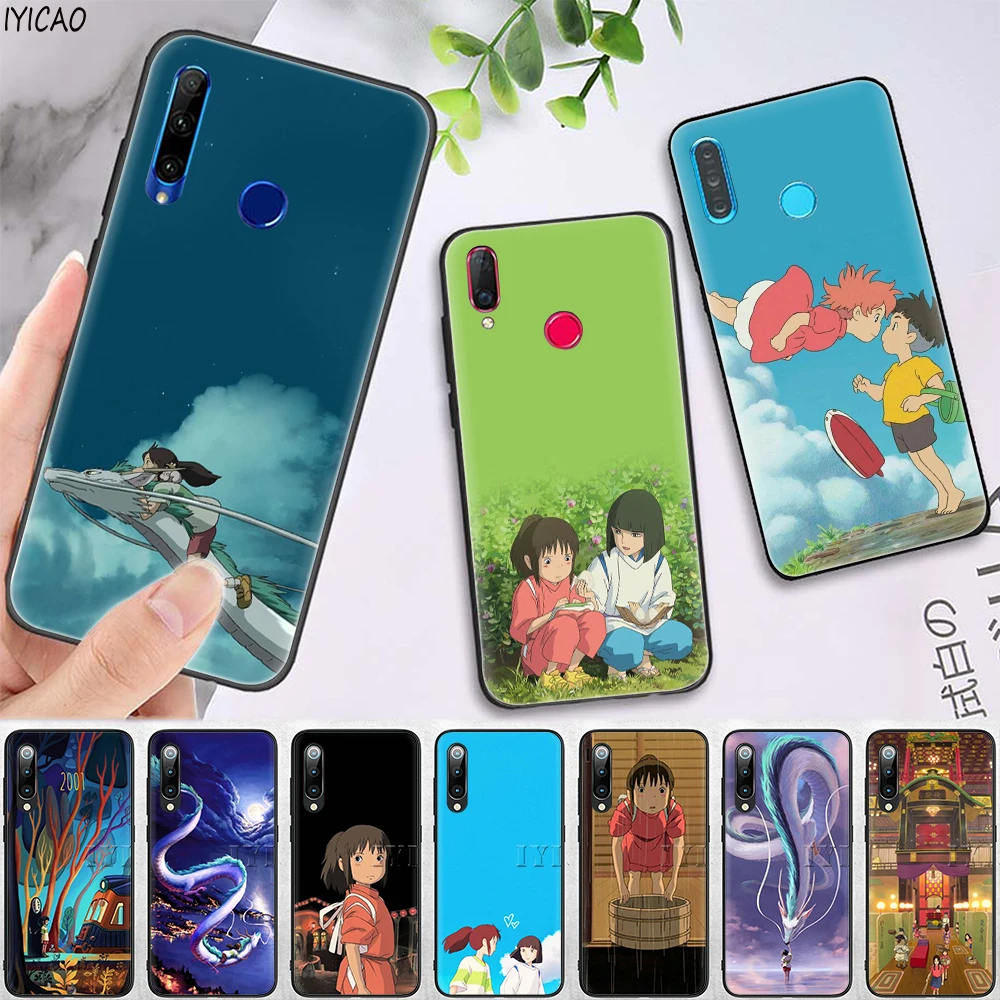 IYICAO Spirited Away Soft Case for Huawei Honor 6A 7X 8A 8X 8C 8 9 10 Lite 20 9X V30 30 7A Pro 20S View |