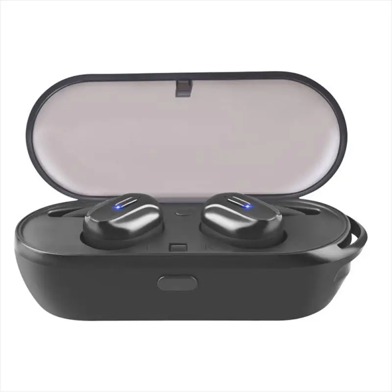black Новинка Мини T26 в уши Bluetooth 5,0 стерео гарнитура TWS наушники беспроводные наушники стереонаушники для музыки - Цвет: black