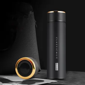 

500MLThermos Tea Mug Stainless Steel Tumbler Insulated Water Bottle Portable Thermos Bottle For Office Coffee Mug Travel Car Cup