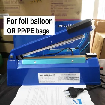 

Foil balloon sealer manual pressure adjustable sealer is suitable for foil balloon/plastic bag sealer 220V