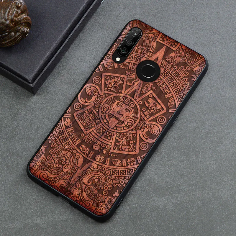 Деревянный ящик для huawei P20 30 Коврики 10 20 30 Lite Pro Nova для детей 4, 5, из натурального дерева, TPU чехол для телефона для huawei Honor 10 20 8X Max 9X