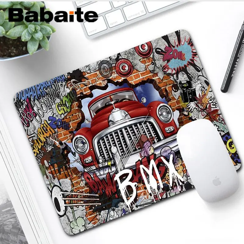 No LockEdge 20x25cm Babaite, винтажный, крутой, граффити, для ноутбука, игровой коврик для мыши, для ноутбука, игровой, Lockedge, коврик для мыши, игровой коврик для мыши - Цвет: No LockEdge 20x25cm