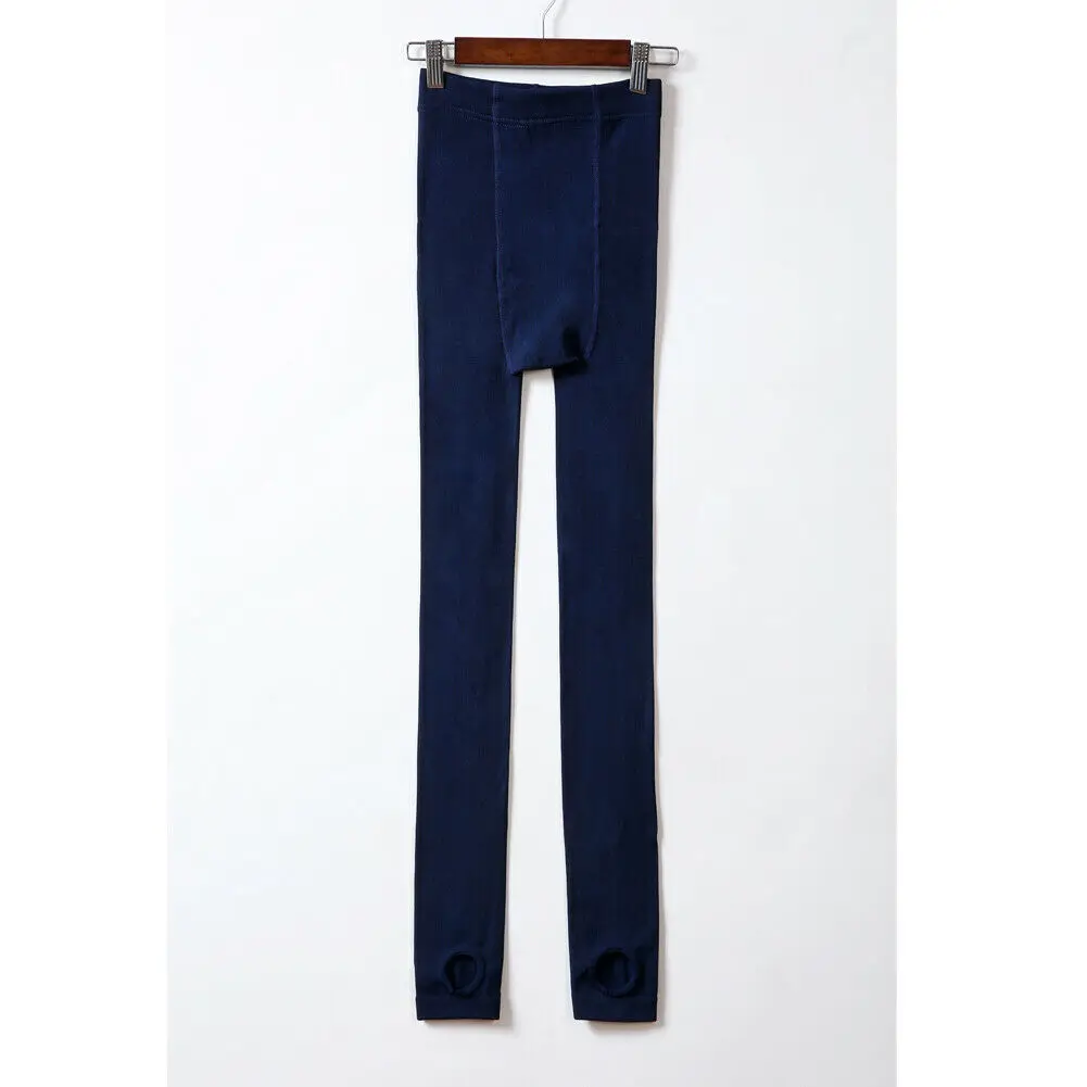 Navy Blue1 Новые женские облегающие зимние толстые теплые флисовые леггинсы с подкладкой теплые эластичные узкие брюки - Цвет: Navy Blue1