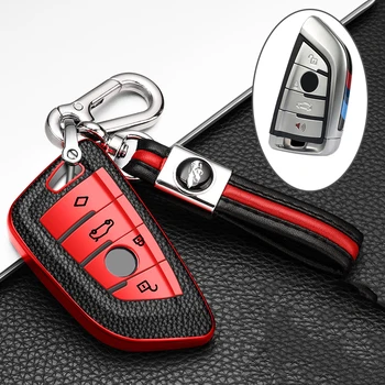 

TPU car key case For BMW X1 X3 X5 X6 Series 1 2 5 7 F15 F16 E53 E70 E39 F10 F30 G30 keychain Remote Key Fob car accessories new