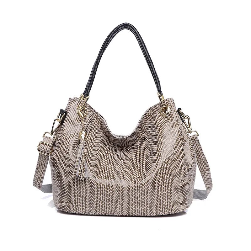 

2020 New PU Leather Women Bags Fashion Handbag Quality Designer Serpentine Crossbody Bag with Tassel Lady