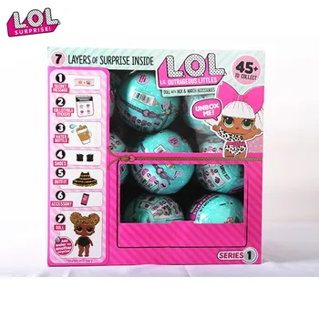 

Lol Surprise dolls DIY lol dolls Ball with Genuine box Puzzle toys Capsule girl toy surprise egg blind box toy for Children gift