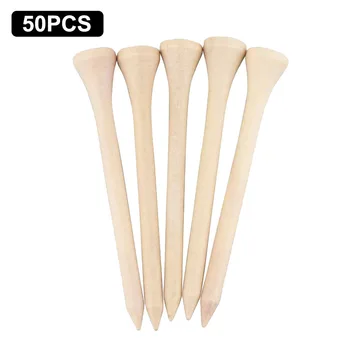 

50pcs Professional Training 4 Sizes Available Balls Holder Beginner Portable Home Outdoor Sports Wood Golf Tees Less Friction