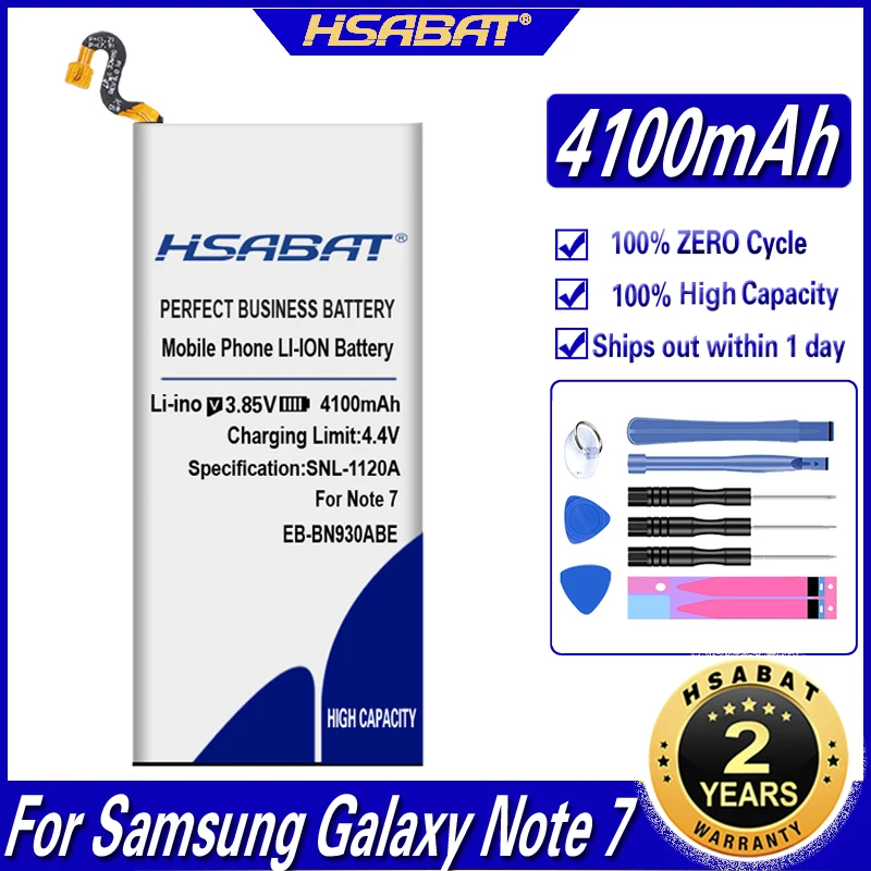 HSABAT EB-BN930ABE EB-BN935ABA 4100 мА/ч батарея для Samsung Galaxy Note 7 FE N935 N930 SM-N930F N930G N930V N930A N930T N930S |