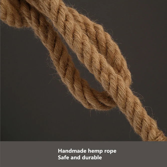 50pcs LED Vintage Hemp Rope Pendant Lamp Base AC85-265V Socket Creative Country Style Loft Industrial Pendant Light Decorations