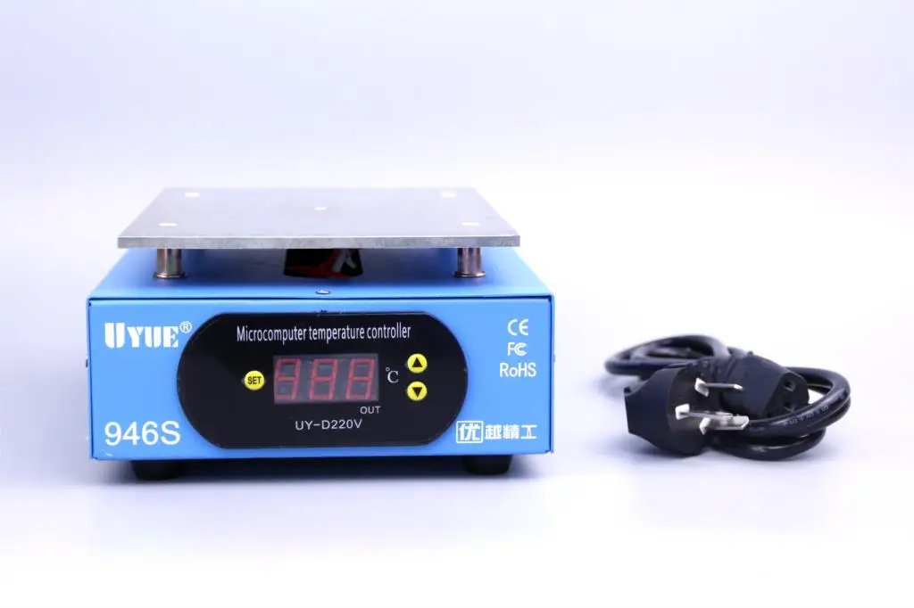 UYUE 946S станция предварительного нагрева 400W lcd Цифровая Платформа термостата нагревательная пластина для ремонта телефона светодиодный экран для подогрева