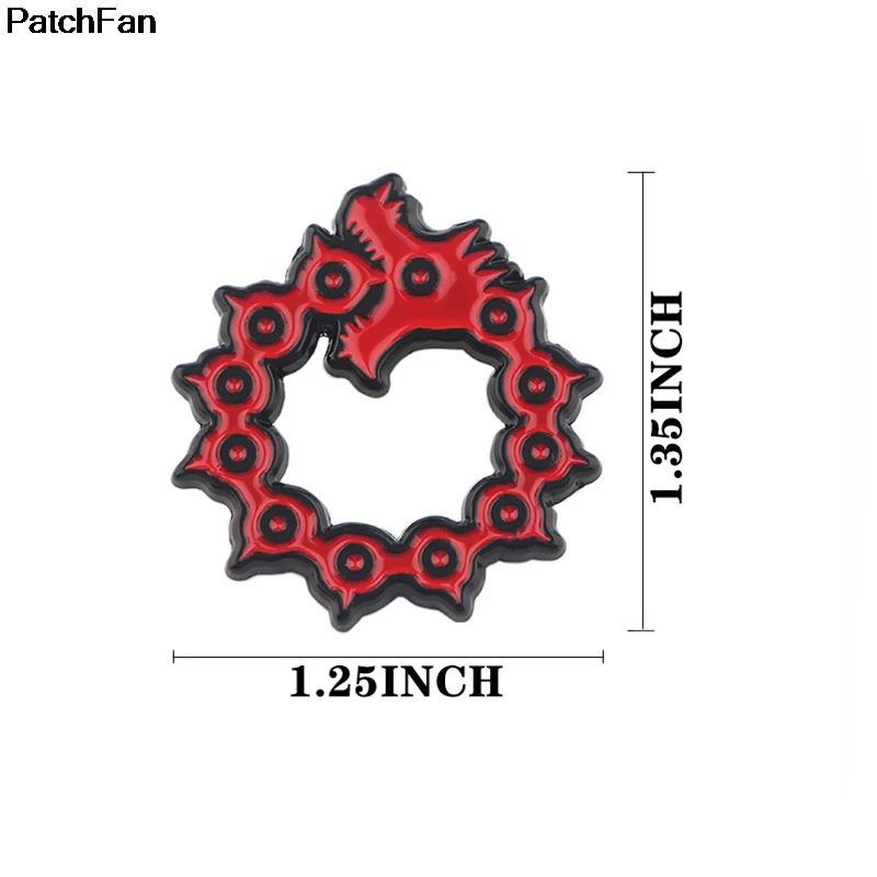 A2408 Patchfan The Seven Deadly Sins металлические цинковые Значки для гордыни para рюкзак рубашка одежда сумка ремесло броши para рюкзак