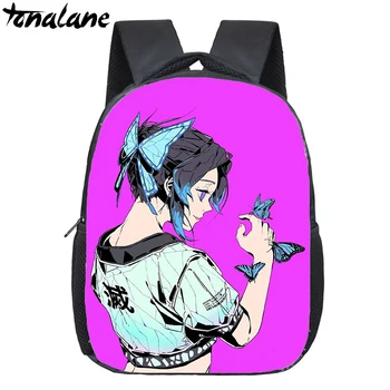 

Demon Slayer Tanjirou Giyu Backpack Children School Bags Kimetsu No Yaiba Small Bags Boys Girls Primary Kindergarten Backpack