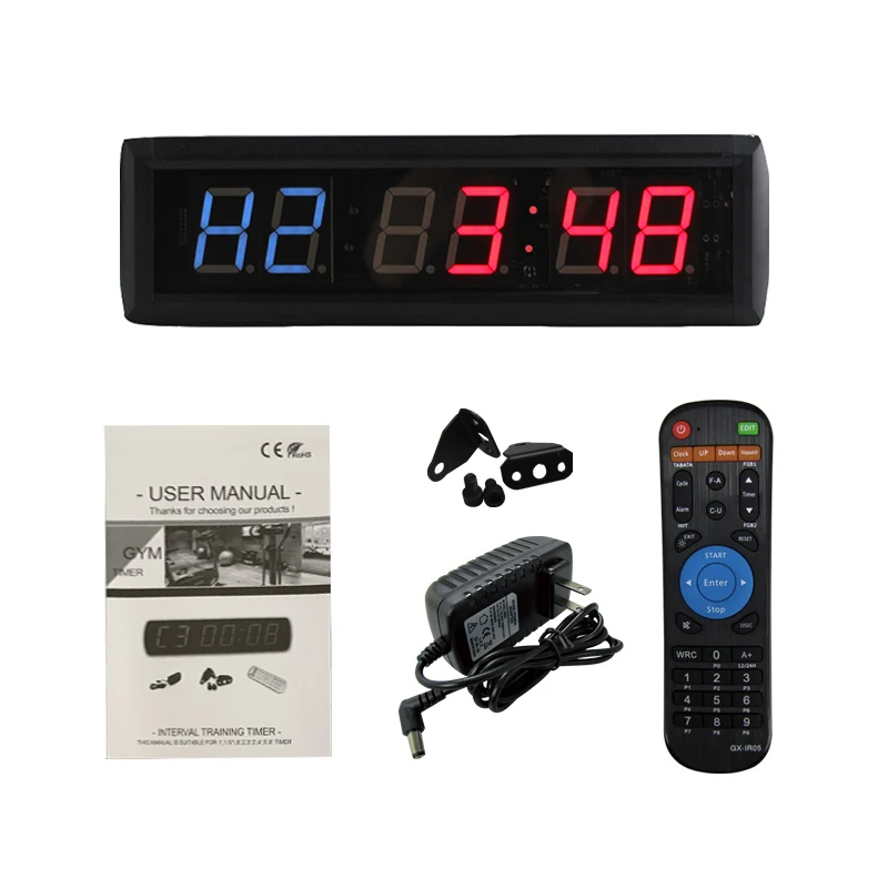 [GANXIN] 1 8 &quot6 цифр светодиодный Таймер Табата Тренажерный Зал Таймер|digital led timer|led