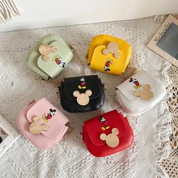 

2020 Disney New Bag Female Mini Children's Coin Purse Fashion Cute Mickey Pattern Chain Bag Wild Trend Cool Female Bag