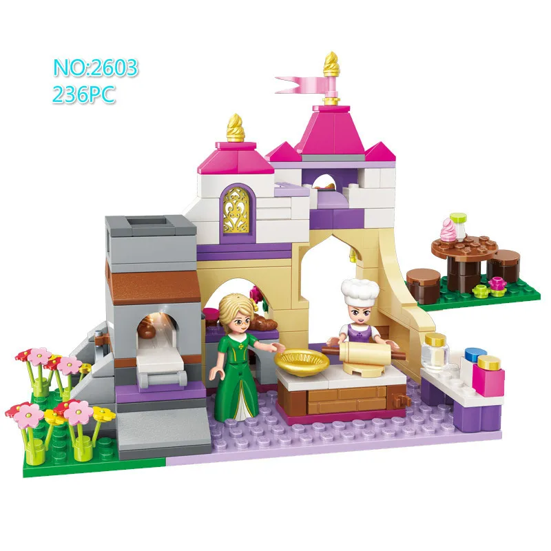 ENLIGHTEN City 2612, 940 шт., конструктор для девочек Dream Town, модель, комплект блоков, совместимая с кубиками, игрушки для девочек, детей - Цвет: with no box 236 pcs
