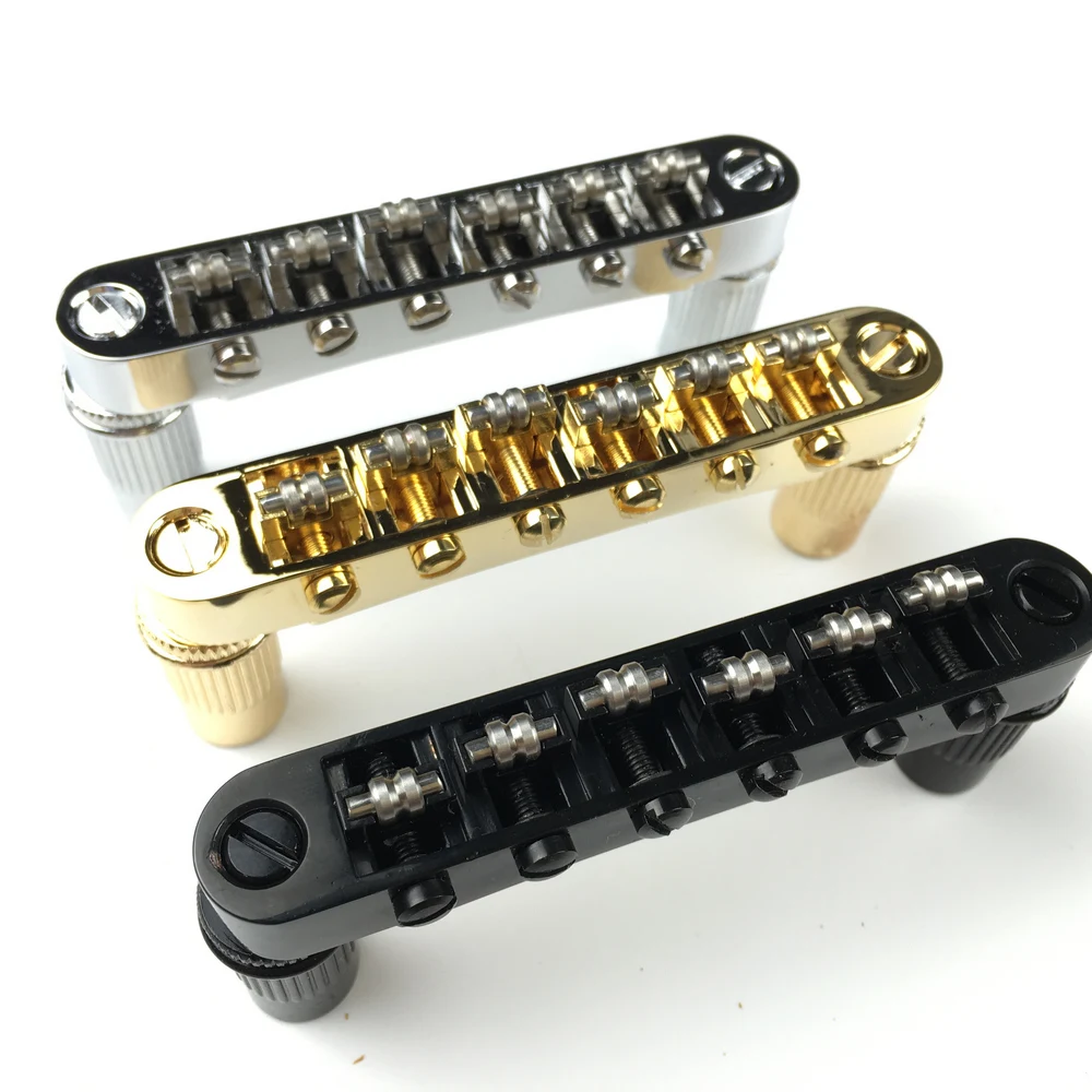 Kaynes Chrome Guitar Roller Sella Bridge Tune-O-Matic Bridge Per Epiphone Les Paul Lp Sg Chitarra Elettrica Argento Nero Oro