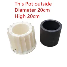  Big Concrete Flower Pot Mold Handmade Clay Cement Vase Plastic Casting Mould DIY Planter Making Tool 