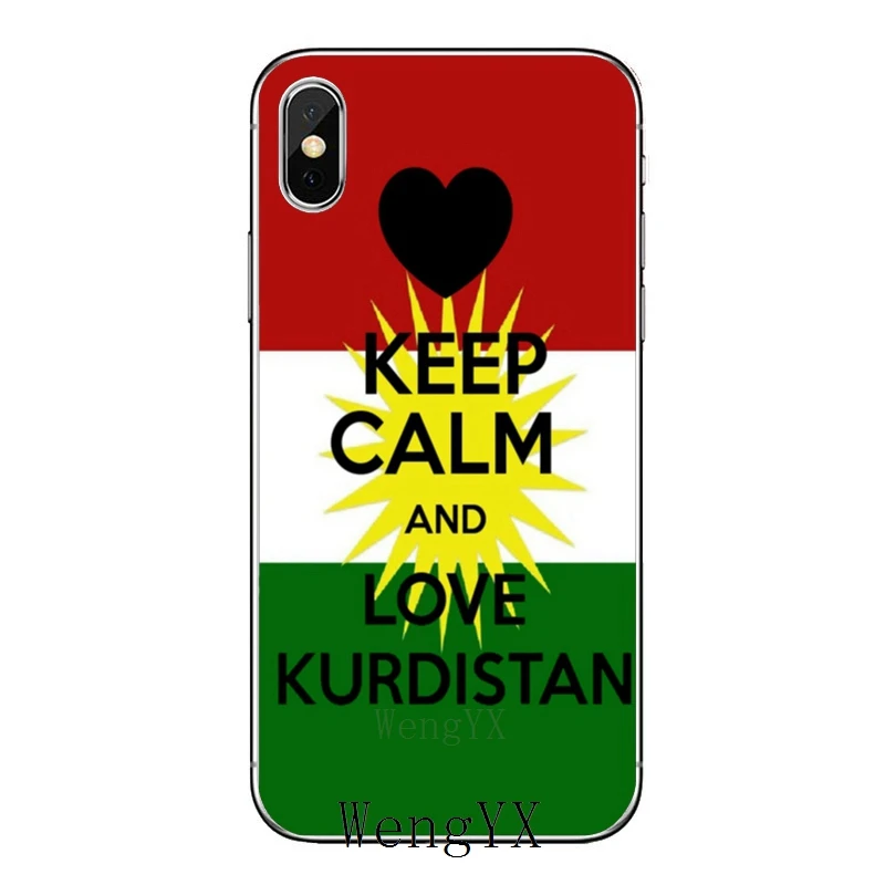 Love Kurdistan флаг для iPhone XR X XS Max 8 7 6s 6 plus SE 5s 5c 5 iPod Touch аксессуары чехол для телефона
