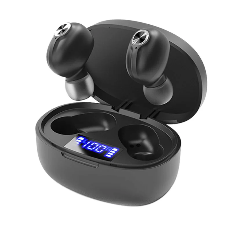 T15 TWS Bluetooth Earphone LED Display Earphone 8D Stereo Music Noise Canceling Earbuds Headsets for iPhone Xiaomi