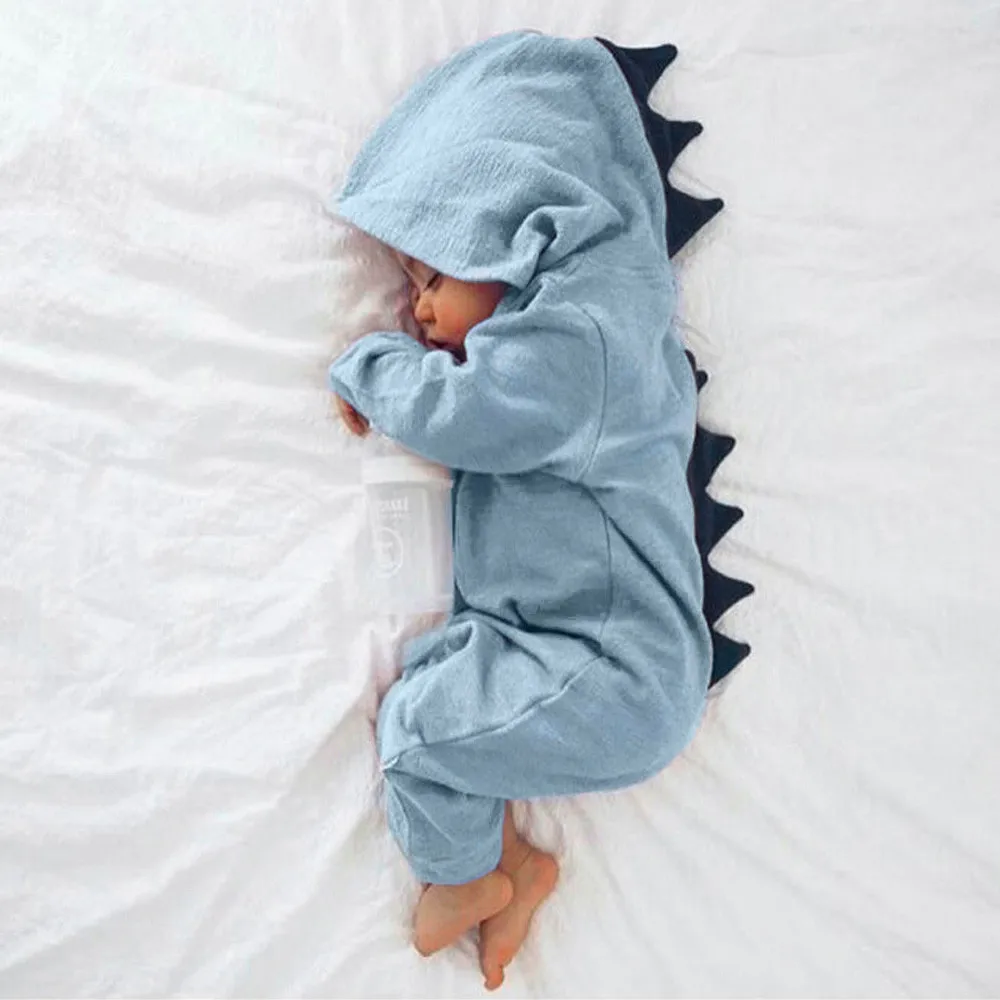 1pc junge Kinder Baby Kleinkind Säugling Dinosaurier Strampler Overall Kleidung 