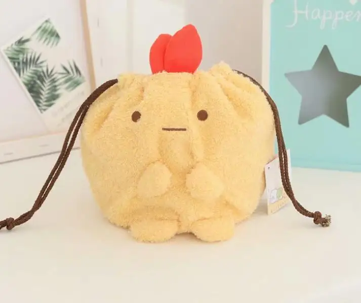 1 шт. высококачественный японский Sumikko угловой био плюшевый карман на шнурке сумка на шнурке плюшевая монетница Кошелек для монет плюшевые игрушки подарок