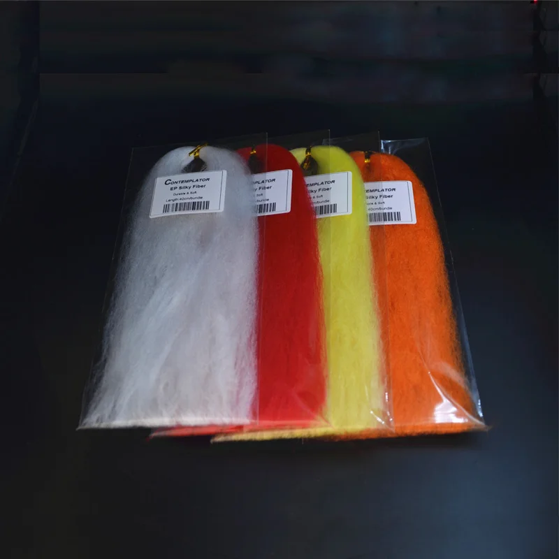 CONTEMPLATOR 2 bags/pack Fliegen Binden EP Seidige Faser Synthetische Materialien Gut Polypropelene Minnow Körper Fasern Zieht Wilden Trout – Detail 1