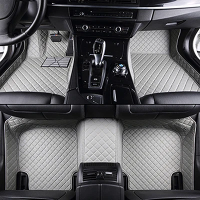 Пользовательские автомобильные коврики для mercedes w204 все модели w205 cla amg w212 w245 glk gla gle gl x164 vito автомобильные кожаные коврики аксессуары - Название цвета: gray