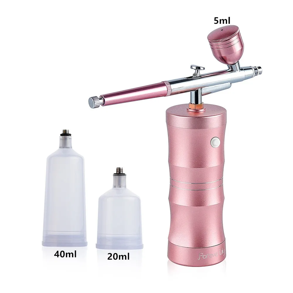 Portable Nail Airbrush With Compressor For Nail Art Pastry Makeup Paint Spray Gun Skin Hydrating Nano Mist Sprayer airbrush nail