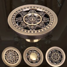 

Bathroom Floor Drain Antique Brass 10cm Shower Drain Bathroom Waste Grate Drain Kitchen Waste Drain Bathroom Accessary